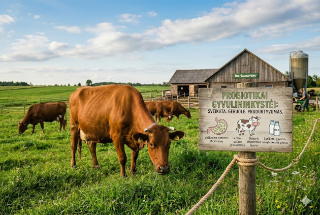 Probiotikai Gyvulininkystei – natūralus pašarų papildas gyvūnams