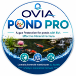 Priemonė nuo dumblių tvenkiniams su žuvimis OVIA POND PRO 5 l – efektyvi mineralinė formulė