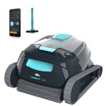 Belaidis baseino valymo robotas Dolphin LIBERTY 400 (dugnas, sienos ir vandens linija; kombinuotas krepšelis + 2 panelės, PVC šepetys, programėlė)